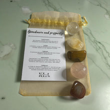 Load image into Gallery viewer, Prosperity & Abundance Crystal Pouches