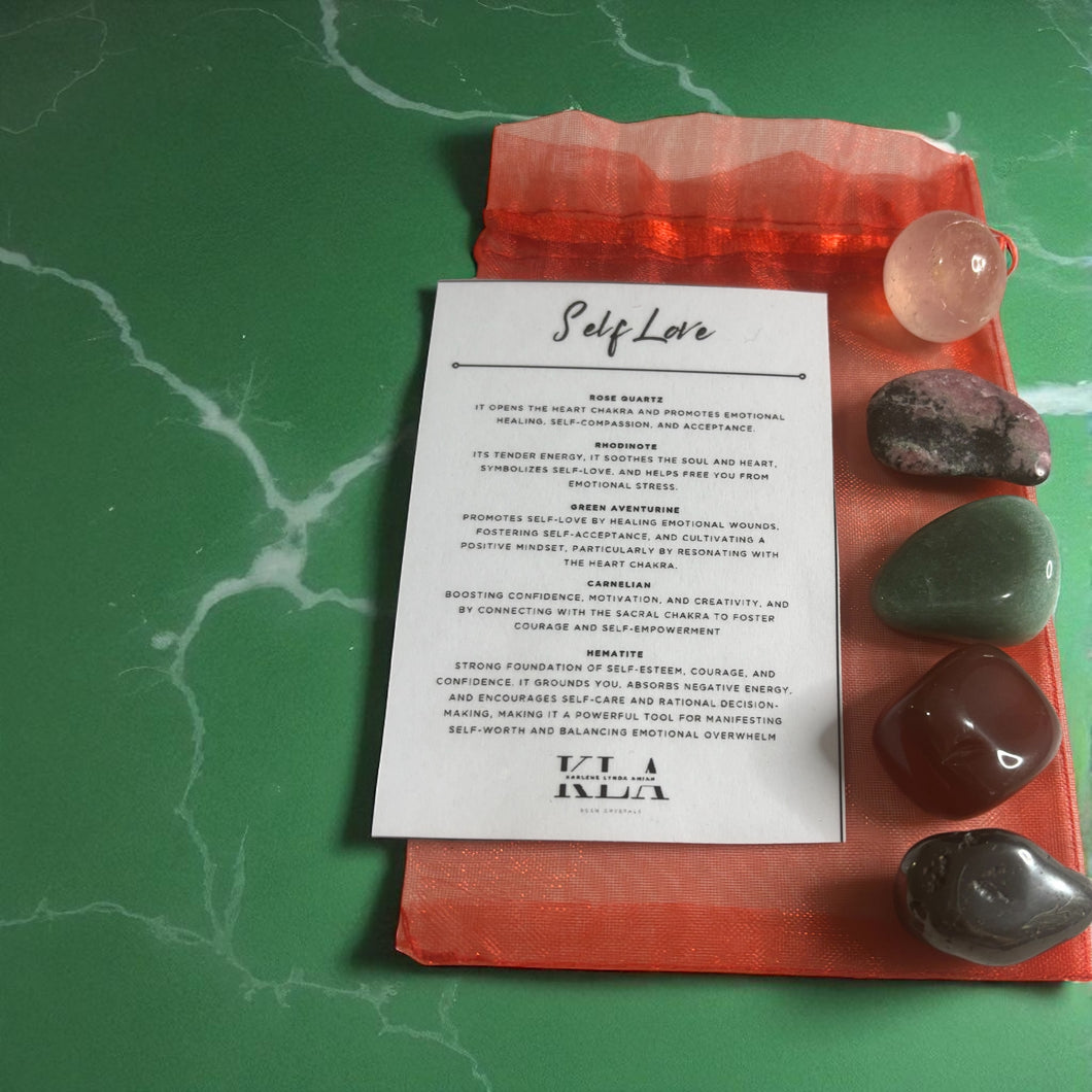 Self-Love Crystal Pouches
