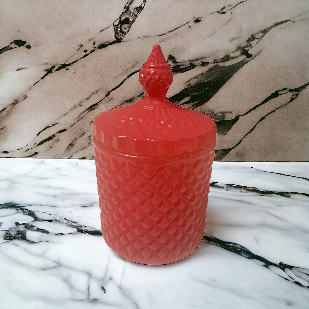 Luxurious Antique Candle - Amber Red